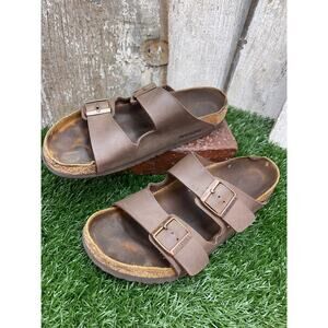 Birkenstock Arizona Birko Flor Brown Sandals Men's EU43